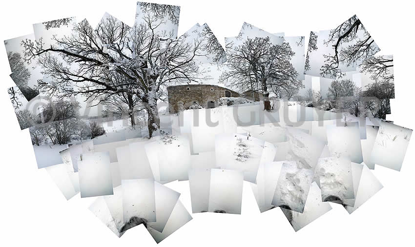 La Haute Loire sous la neige - 72 / 27.12.2004 / 15h00 -15h09 T.U.  D&eacute;partement de la Haute-Loire - R&eacute;gion auvergne - Massif central France - Europe - H&eacute;misph&egrave;re nord - Terre - Syst&egrave;me solaire - Voie Lact&eacute;e.