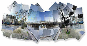 10. Dezember 1948 universelle Erkl&auml;rung der Menschenrechte an UNESCO 15/2.32&deg; - 48.85&deg;/10.12.2003/11 Uhr 25 - 11 Uhr 47 T.U. Photo des Sitzes des U.N.E.S.C.O. (Vereinte Nationen f&uuml;r die Erziehung Wissenschaft Kultur) - 7 Place Fontenoy - 75007 Paris - Ile-de-France - Frankreich - Europa - Nordhemisph&auml;re - Erde - Sonnensystem - milchiger Weg Ziehen 1/100 - 82 cm x 36 cm - Preise: 225 Euro ohne Rahmen 