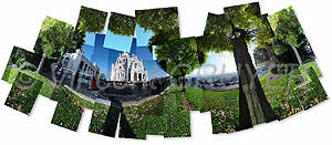 2/2.34&deg; - 48.89&deg;/10.11.2003/12 Uhr 13 - 13 Uhr 52 T.U. Photo der Basilika Sacr&eacute;-Coeur - Rue Chevalier de la Barre - Montmartre - 75018 Paris - Ile-de-France - Frankreich - Europa - Erde - Sonnensystem - milchiger Weg Ziehen 1/100 - 82 cm x 36 cm - Preise: 225 Euro ohne Rahmen - Kontakt