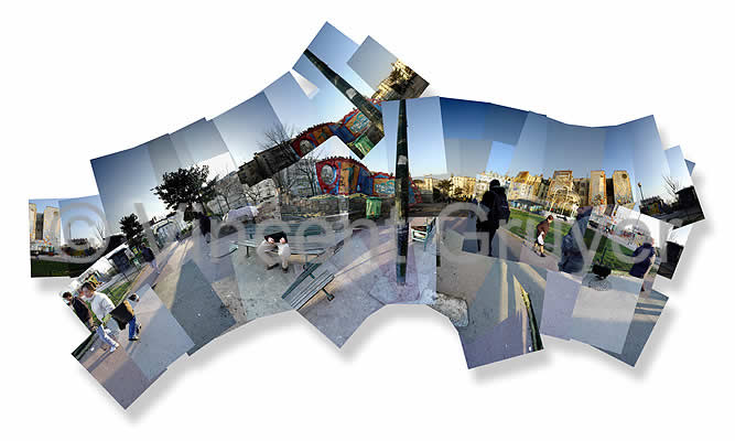 16/2.34&deg; - 48.89&deg;/10.12.2003/14H34 - 11H53 T.U. Plaza L&eacute;on - 75018 Par&iacute;s - Ile-de-France - Francia - Europa - Hemisferio septentrional - Tierra - Sistema solar - V&iacute;a L&aacute;ctea Tirada 1/100 - 82 cm x 36 cm - Precios: 225 euros sin marco