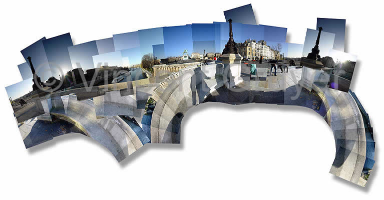 Photo artistique de la place du Pont-Neuf à Paris 12 / 48°51’24. N 2°20’26. E / 08.12.2003 / 13H51 - 15H00 T.U. Place du Pont - Neuf - 75001 Paris - Département de Paris – Région Ile-de-France - France - Europe - Hémisphère nord - Terre - Système solaire - Voie Lactée.